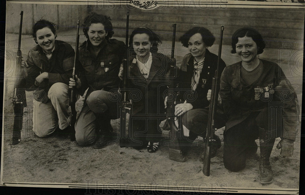1936 Press Photo Bess Shephard Champion Sharpshooter - Historic Images