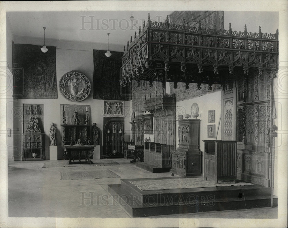 1930 Press Photo Foulc Collection Renaissance Gothic - Historic Images