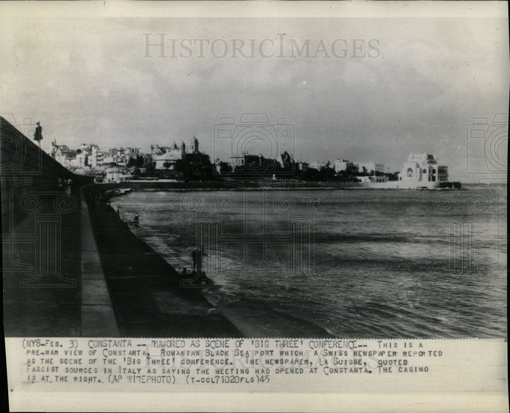 1945 Press Photo Constanta Romanian Black Sea - Historic Images