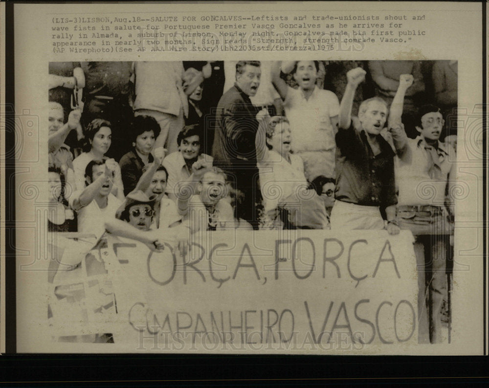 1975 Press Photo Portuguese Premier Vasco Goncalves - Historic Images