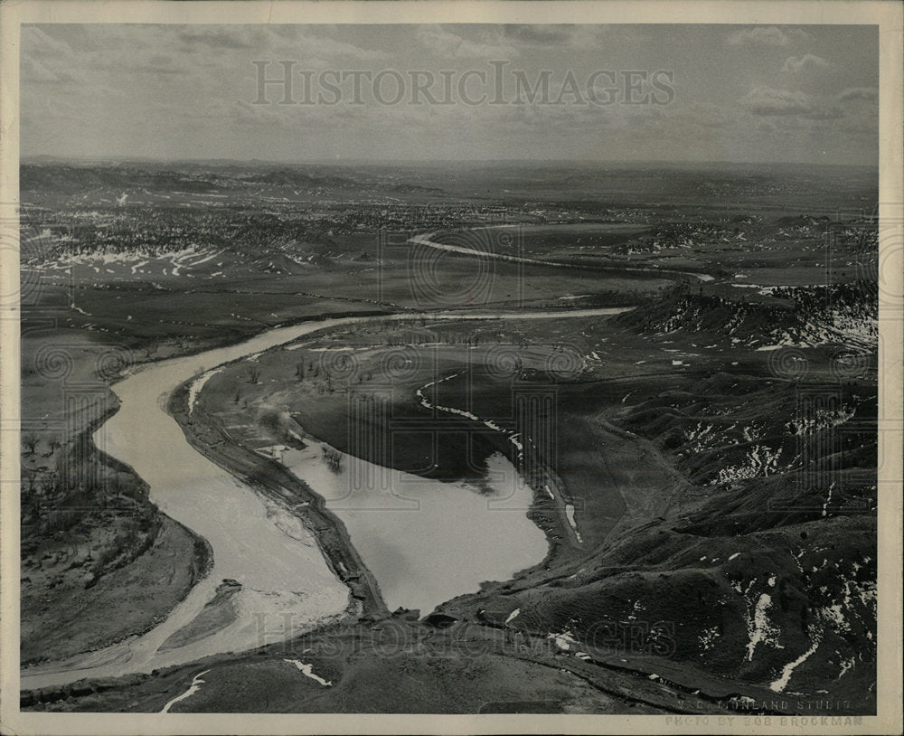 1949 Press Photo Moorhead Dam - Historic Images