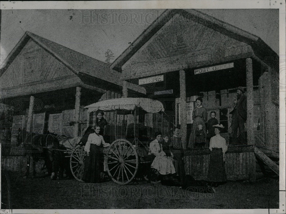 1947 Press Photo Post office of Morrow - Historic Images