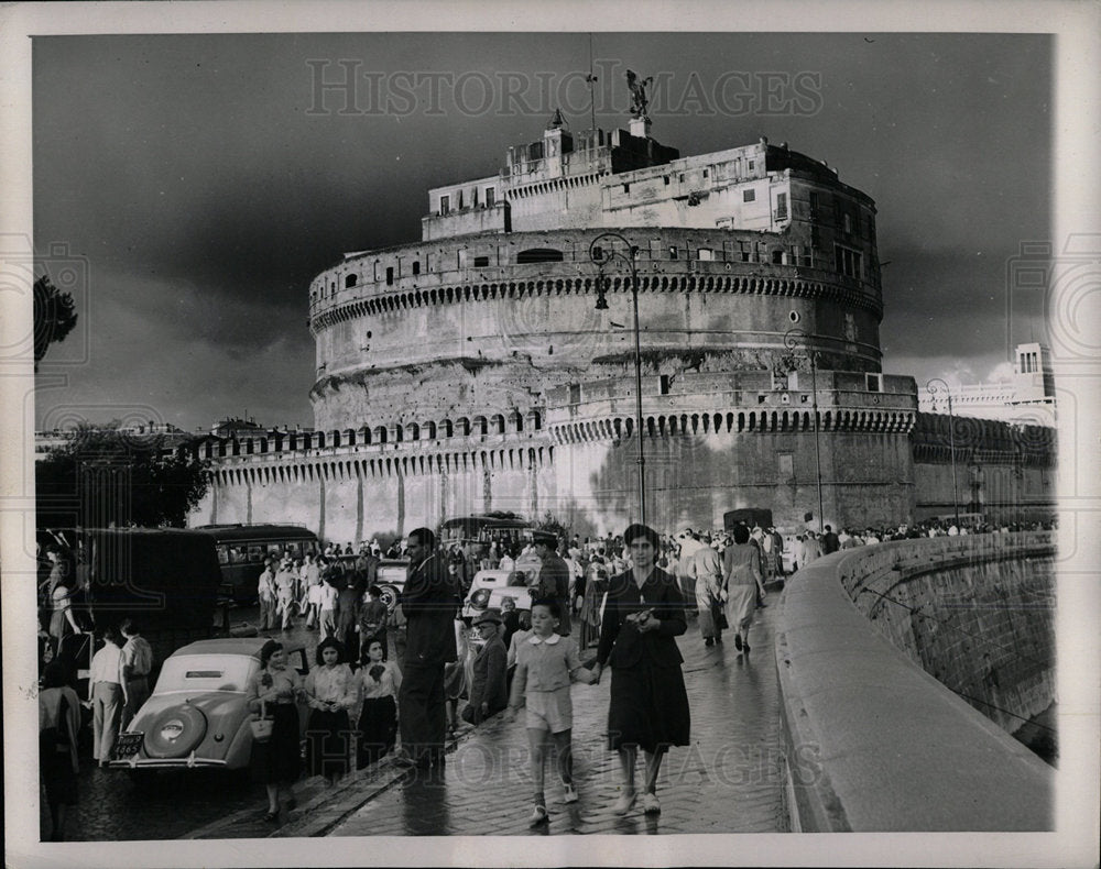 1948 Press Photo Catholic Saint Angelo Church Rome - Historic Images