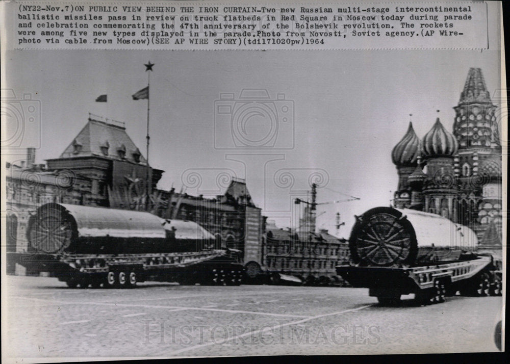 1964 Press Photo Intercontinental Ballistic Missiles - Historic Images