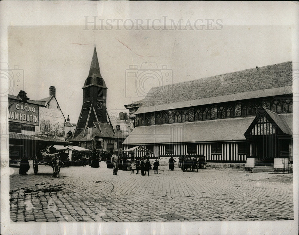 1932 Press Photo Honfleur Steeple France - Historic Images