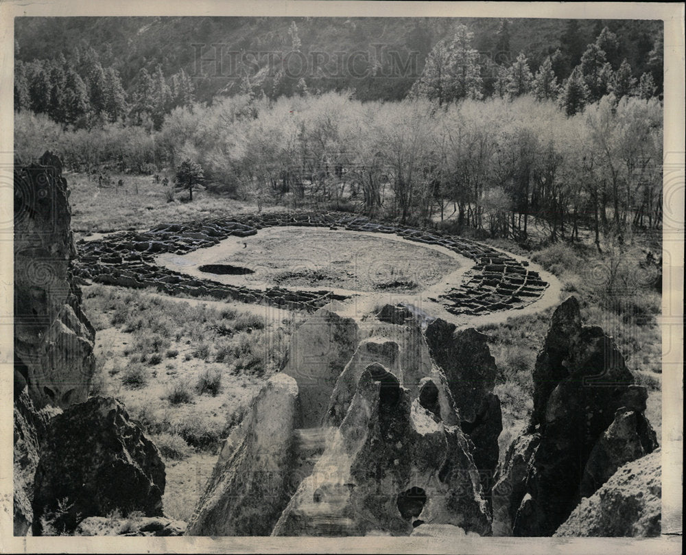 1950 Press Photo Bandelier National Monument - Historic Images