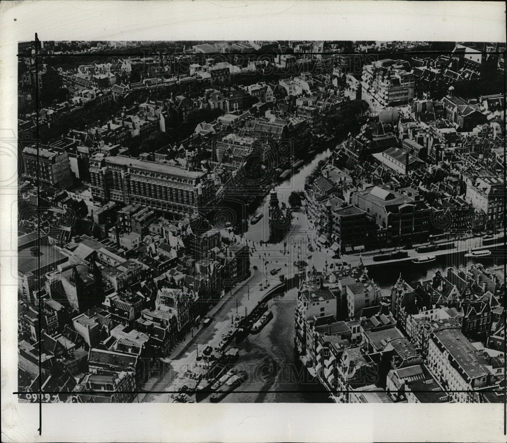 1963 Press Photo Birdseye View Center Amsterdam - Historic Images