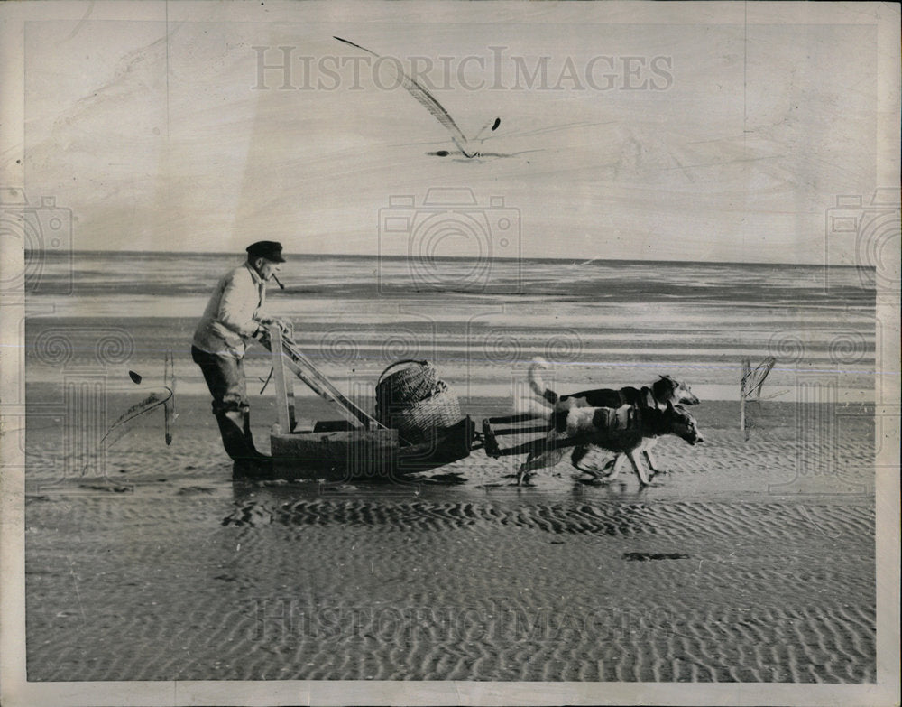 1958 Press Photo Cuxhaven Germany Fishing - Historic Images