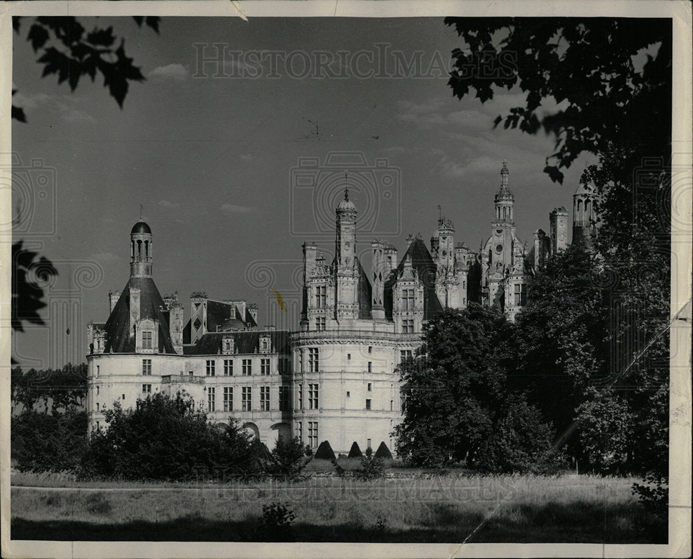 1960 Press Photo Chateau at Chambord. - Historic Images