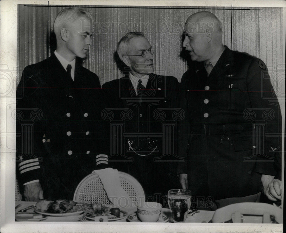 1942 Press Photo John D Rockefeller Jr. Addresses War - Historic Images