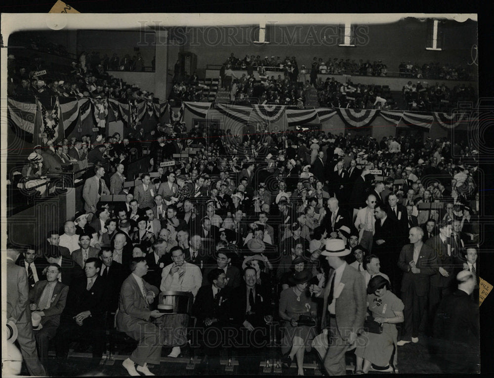 1938 Press Photo Colorado Democrats issues men select - Historic Images