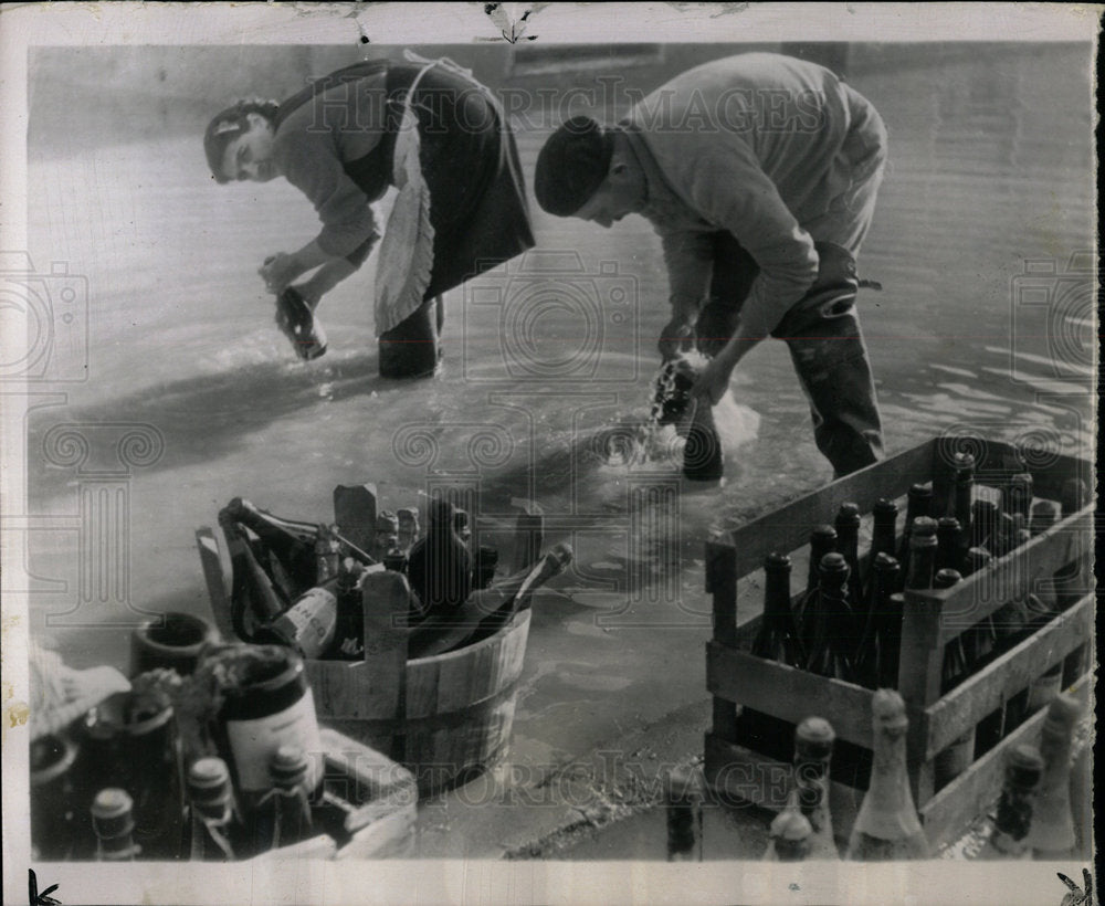 1951 Press Photo Flooding Northern Italy - Historic Images