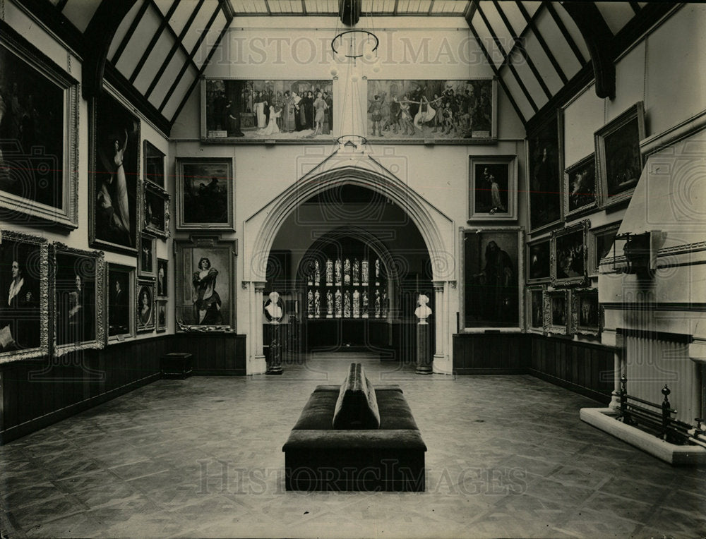 Press Photo Art Gallery At Shakespeare Memorial - Historic Images