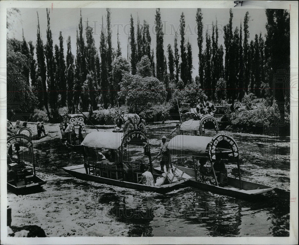 1972 Press Photo Floating Gardens of Xochimilco - Historic Images