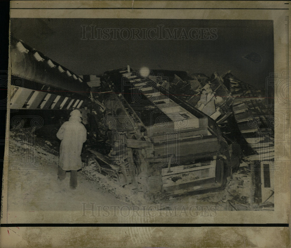 1972 Press Photo Train Wreck Malmesbury South Africa - Historic Images