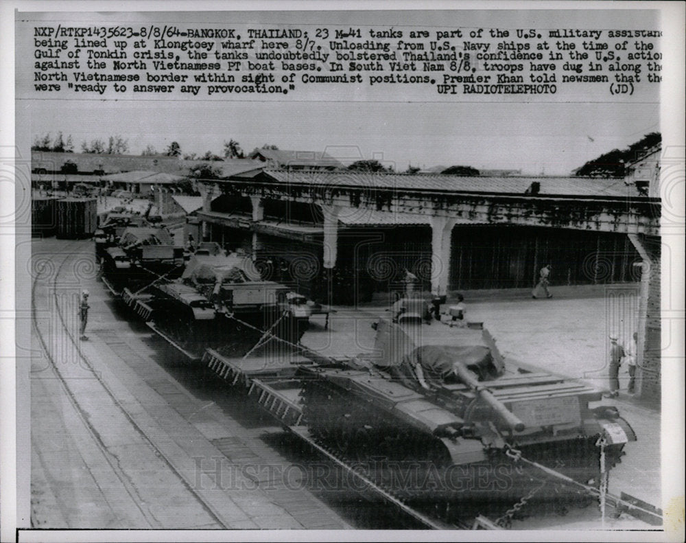 1964 Press Photo U.S. Military Assistance To Thailand - Historic Images