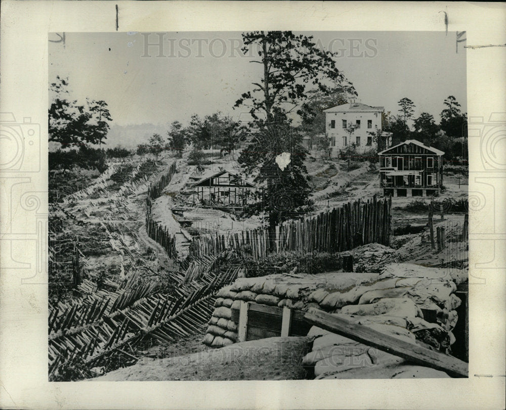 1961 Press Photo Polisodes Chevaux Sawhorse Atlanta - Historic Images