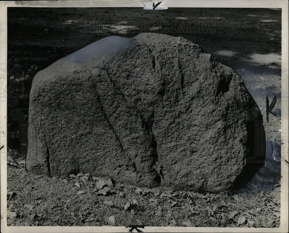 1938 Press Photo Boulder from Glacier - Historic Images