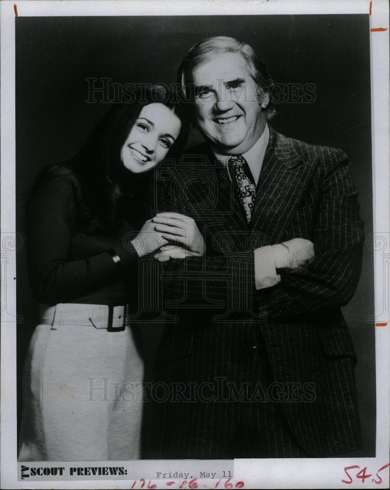 1973 Press Photo Lydia Anne Hodson Ed McMahon Junior - Historic Images