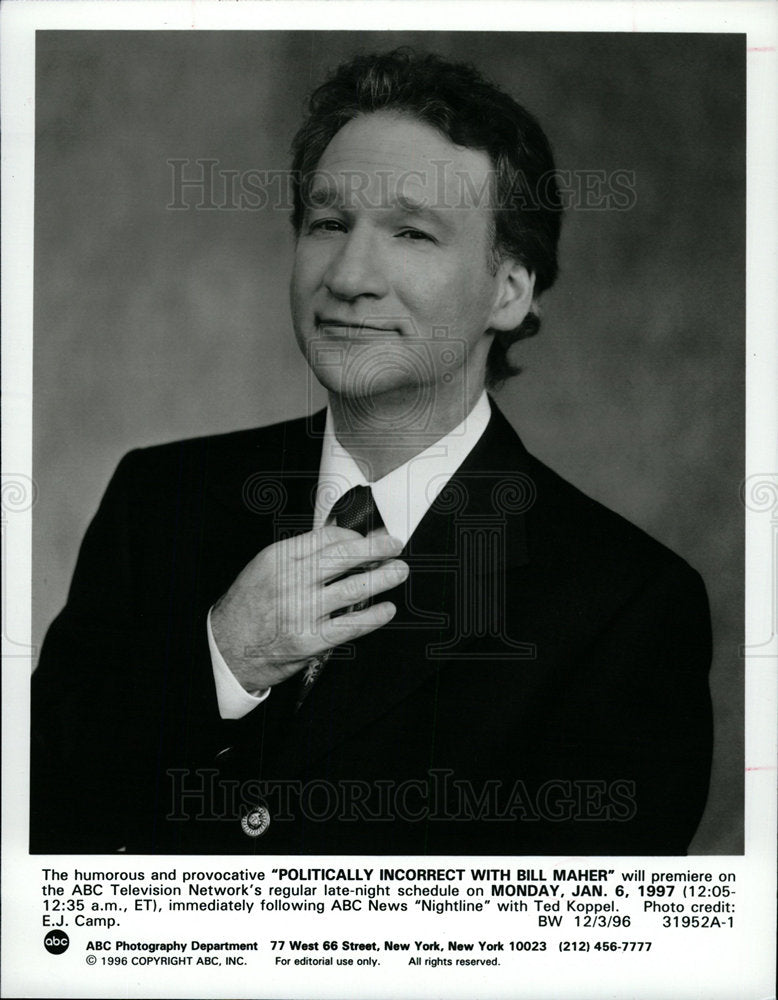 1997 Press Photo Politically Incorrect with Bill Maher - Historic Images