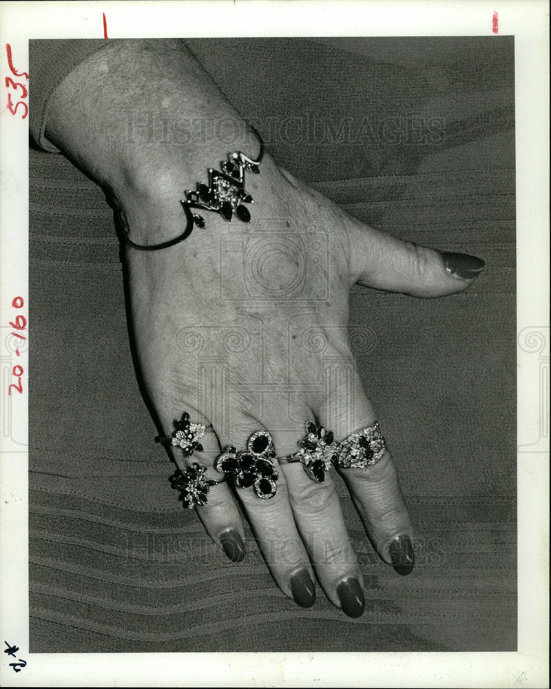 1982 Press Photo Reeve Artist Rings - Historic Images