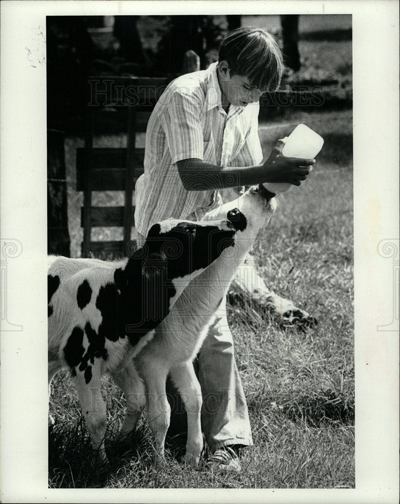 1979 Press Photo Ridgewood Junior High Farm School Work - Historic Images