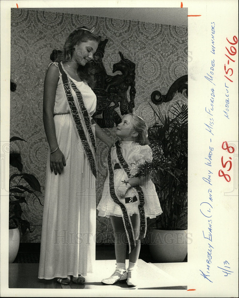 1981 Press Photo Miss Florida Model Kimberly Evans - Historic Images