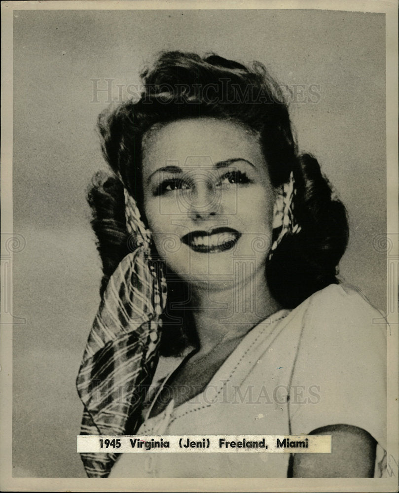 1952 Press Photo Miss American Winner,Virginia Freeland - Historic Images