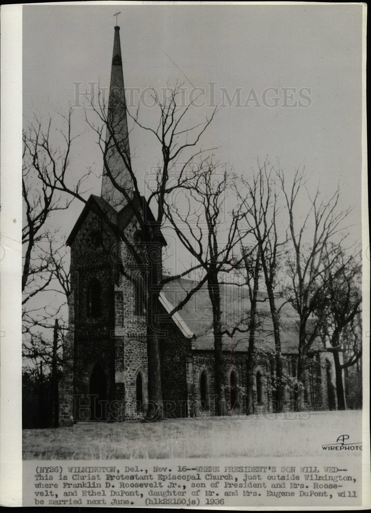 1936 Press Photo  Christ Protestant Episcopal Church - Historic Images