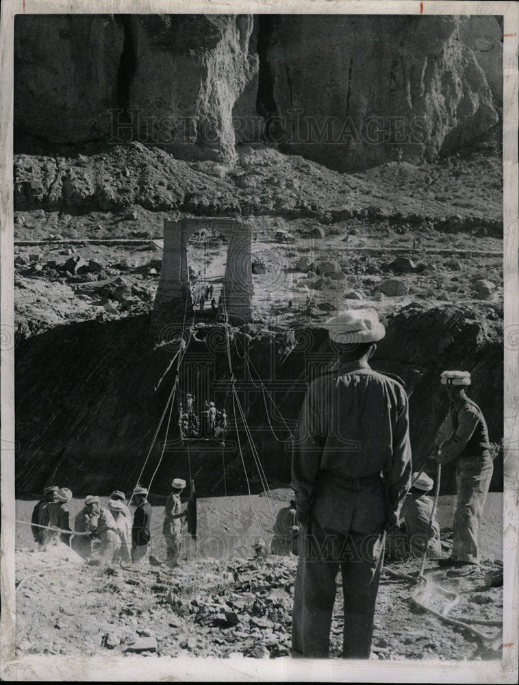 1961 Press Photo Hunza River Bridge Northern Pakistan - Historic Images