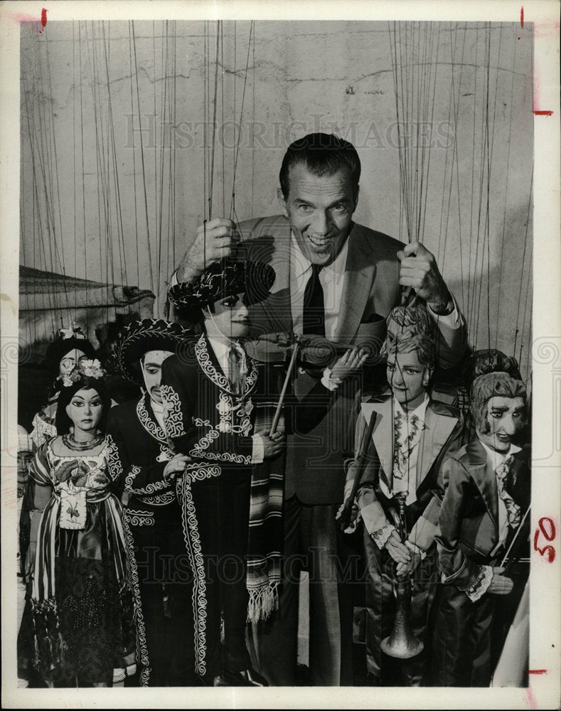 1962 Press Photo Ed Sullivan Piccoli Puppets - Historic Images