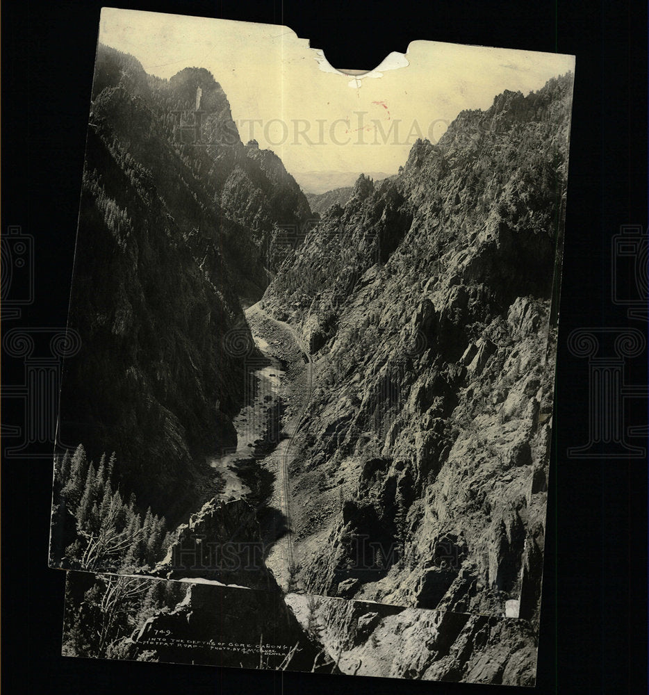 Press Photo Gore Canyon - Historic Images