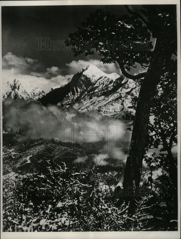 1958 Press Photo Himalayas Mountain Ranges Indians - Historic Images