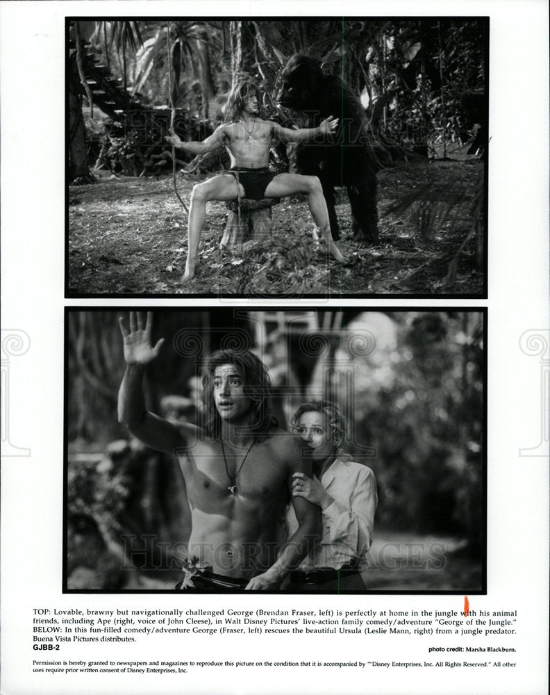 1997 Press Photo George of the Jungle Fantasy Movie - Historic Images