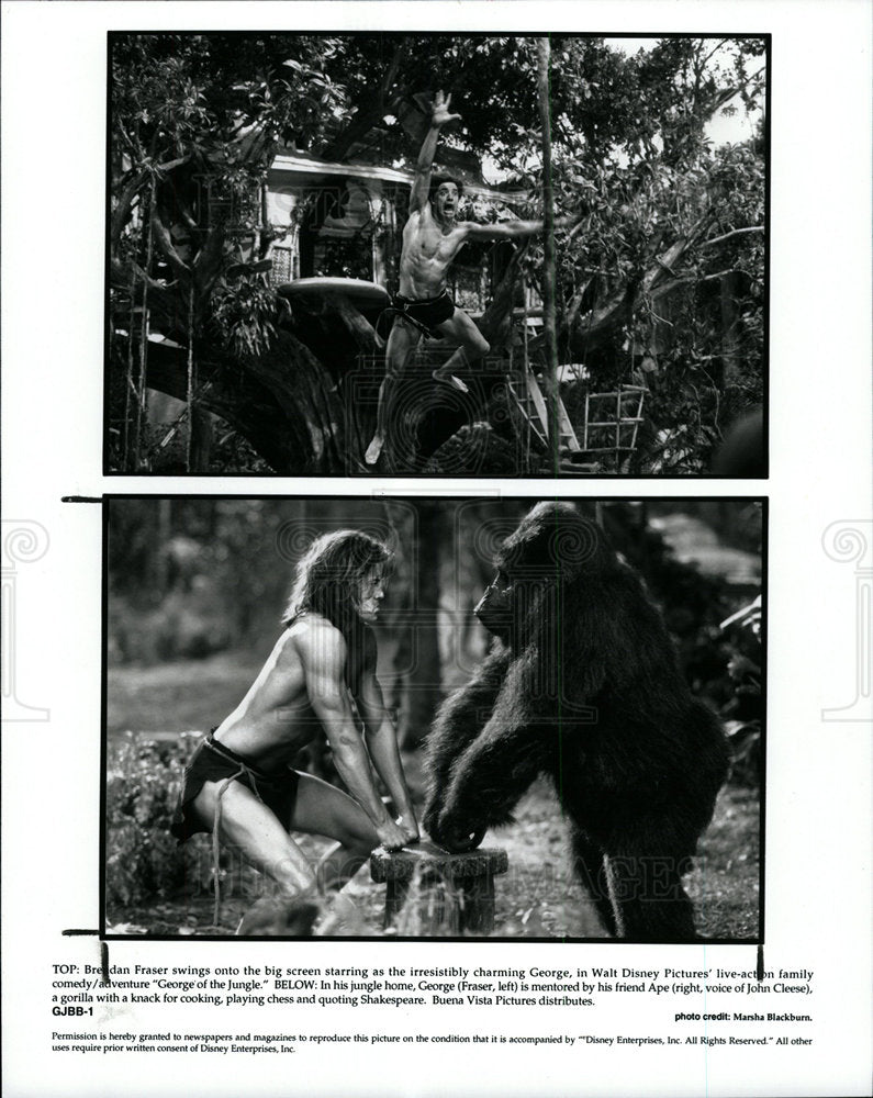 1998 Press Photo George of the Jungle Motion Picture - Historic Images