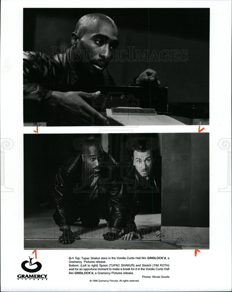 1997 Press Photo Tupac Shakur Gridlock&#39;d Film Actor - Historic Images