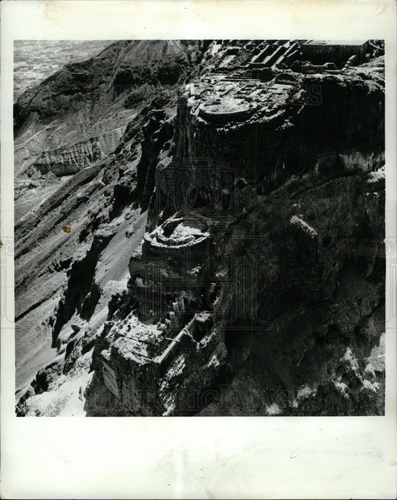 1971 Press Photo King Herod Fortress Dead Sea Shores - Historic Images