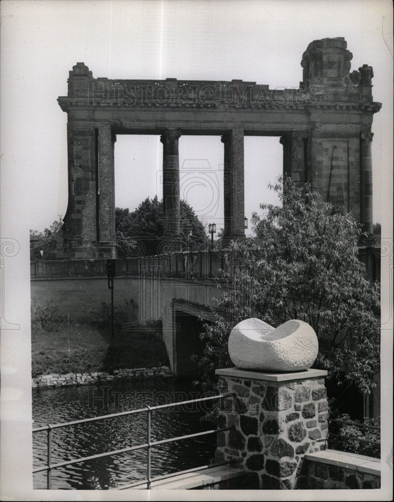 1957 Press Photo British sector Berlin canal Rome Art - Historic Images