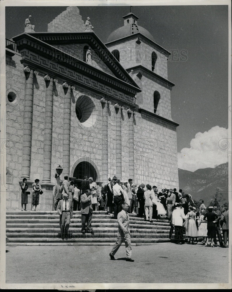 1962 Press Photo California missions Santa Barbara weds - Historic Images