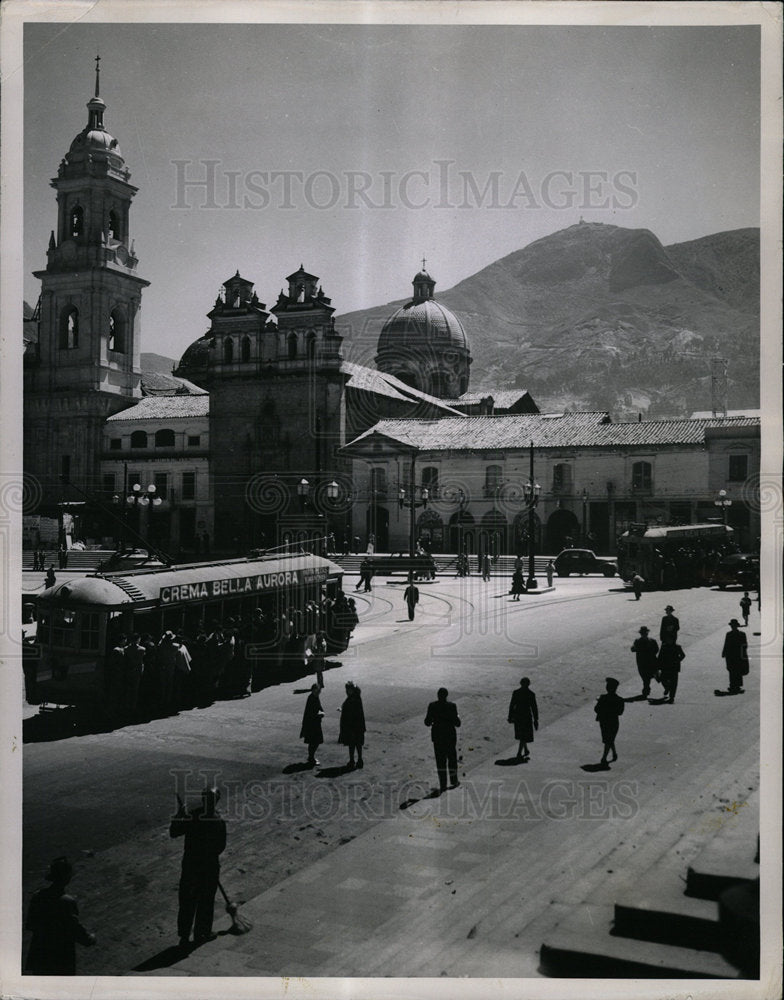 1950 Press Photo Cathedral Bogota Colombia - Historic Images