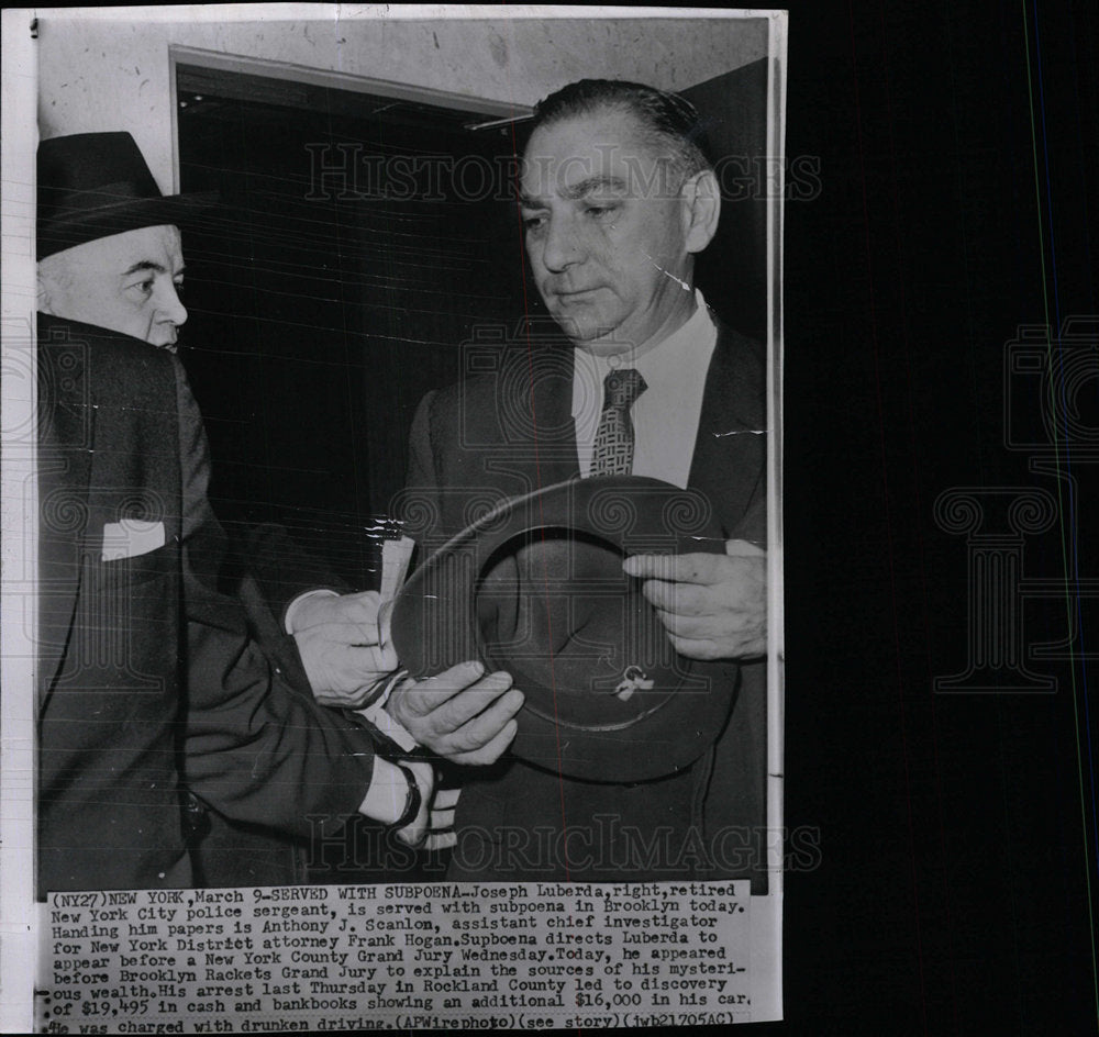 1959 Press Photo Joseph Luberda Sergeant New York - Historic Images