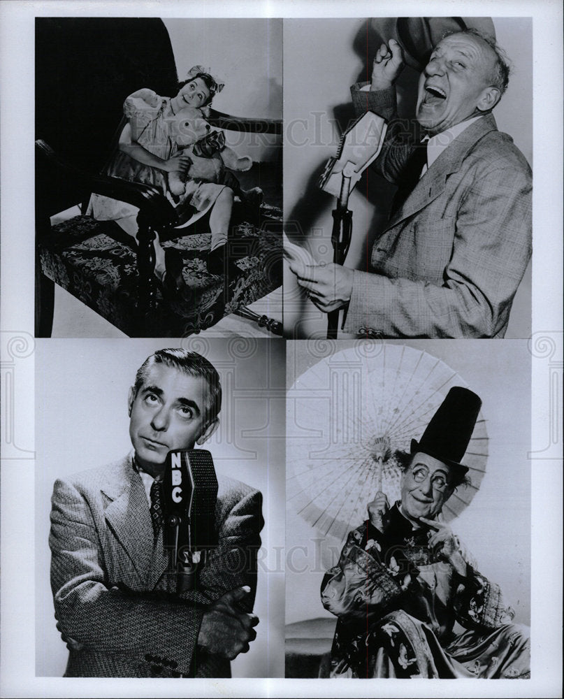 Press Photo NBC Radio Jimmy Durante Ed Wynn Eddie Baby - Historic Images