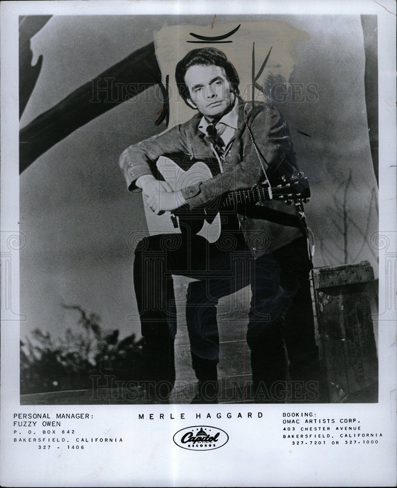 1970 Press Photo Merle Haggard America Country Music - Historic Images