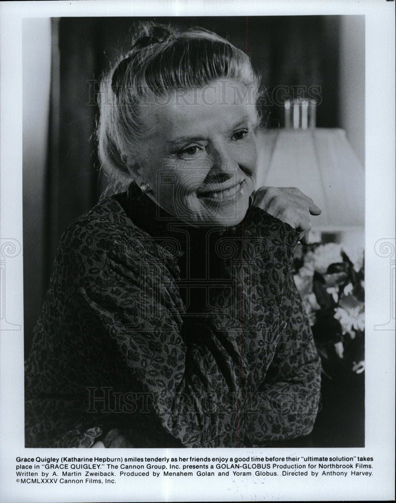 Press Photo Katharine Hepburn star Grace Quigley movie - Historic Images