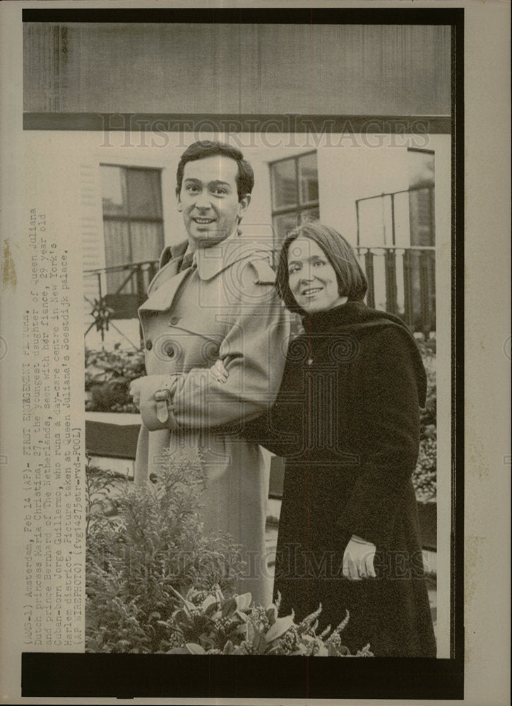 1975 Press Photo Maria Christina Queen Juliana Dutch - Historic Images