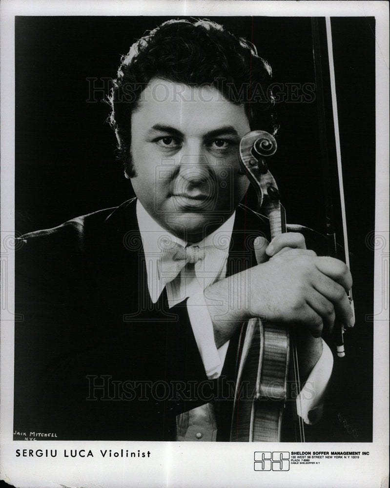 1981 Press Photo Sergiu Luca American violinist Bach - Historic Images