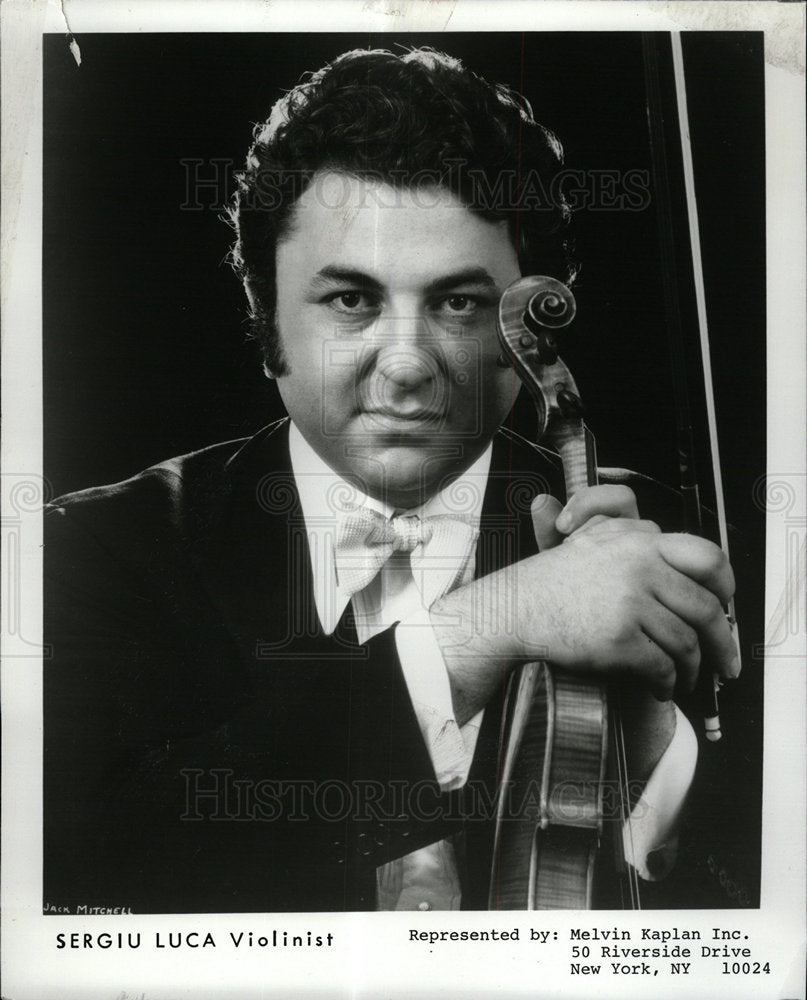 1980 Press Photo Sergiu Luca violinist musician Glenn - Historic Images