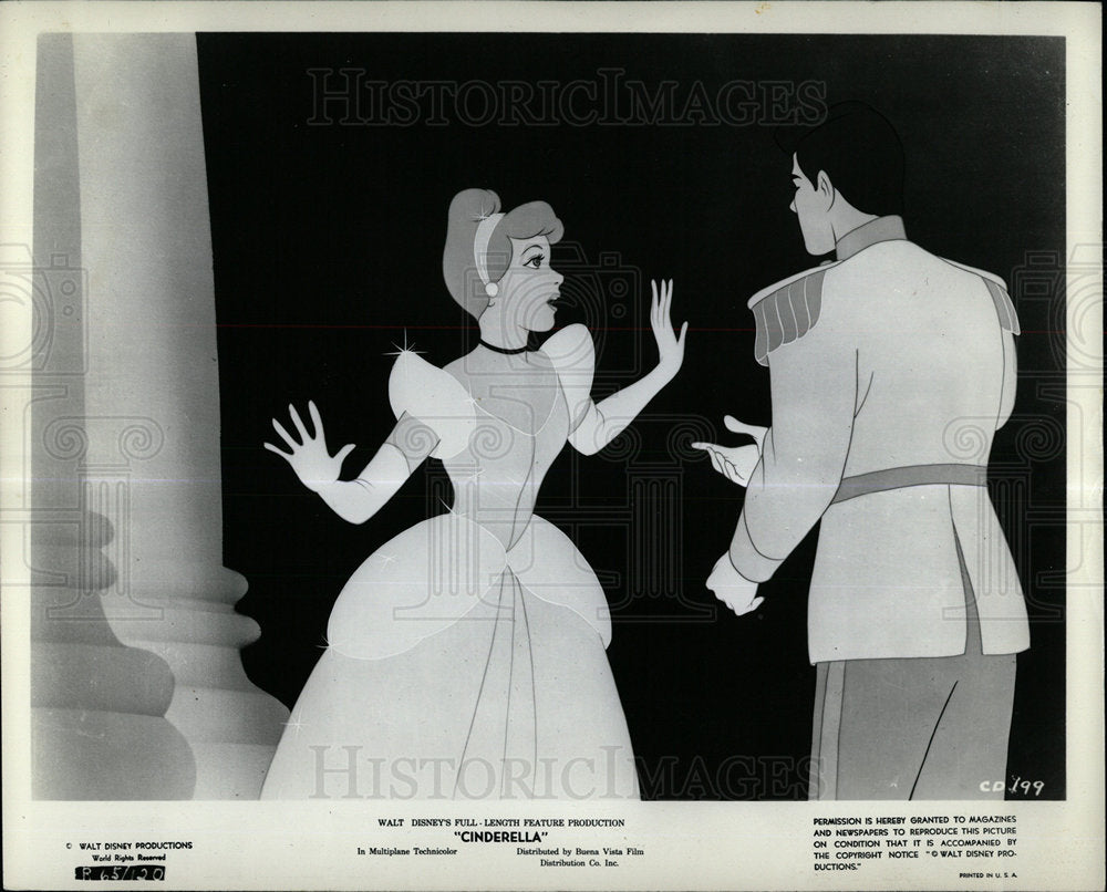 1985 Press Photo Walt Disney Production Cinderella - Historic Images