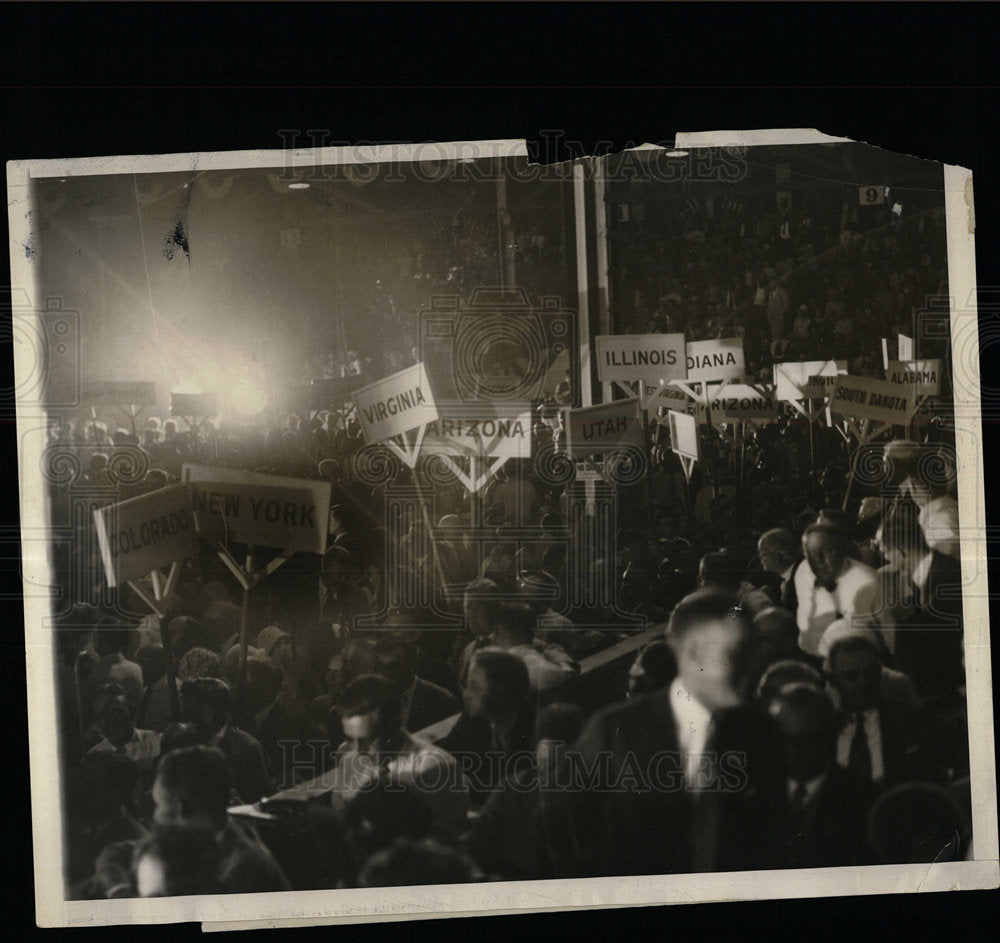 Press Photo Democratic National Convention Activists - Historic Images