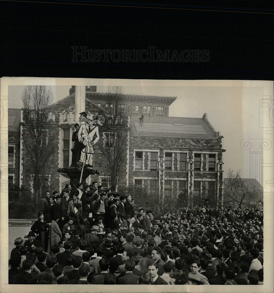 1934 Press Photo College city new York students group - Historic Images